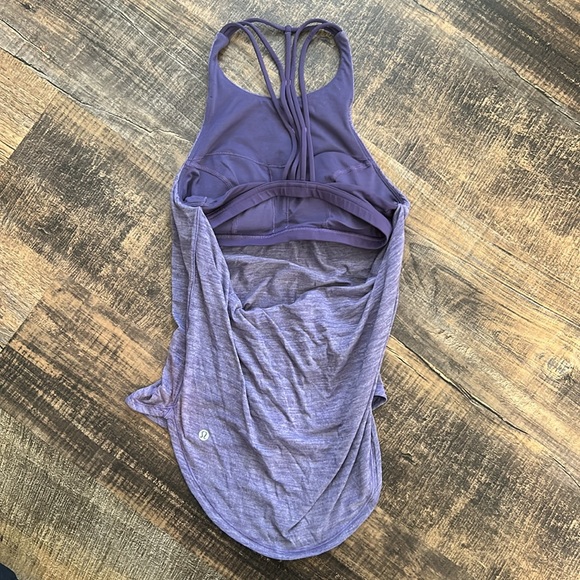 Lululemon Wild Tank Top 2-in-1 with Built-In Bra in Purple - Picture 2 of 3